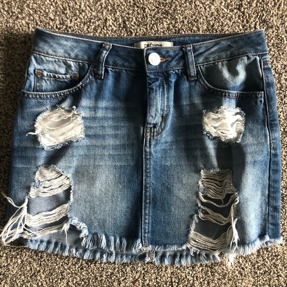 S Jean Skirt - Picture 1 of 4